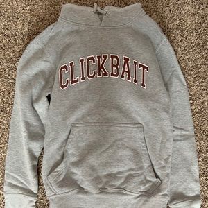 David Dobrik Gray Clickbait Sweatshirt